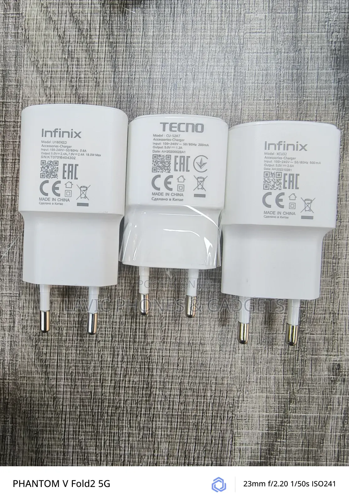 Original Tecno And Infinix Charger