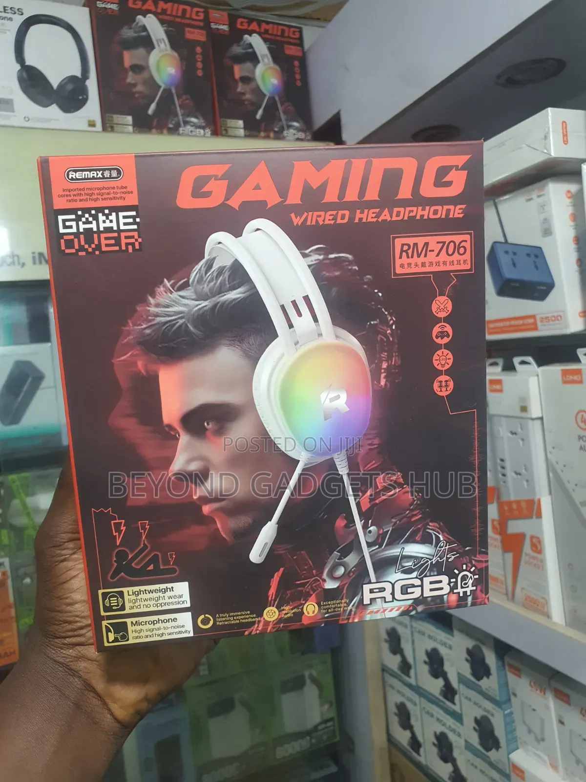Remax Rm-706 Rgb Gaming Wired Headphone