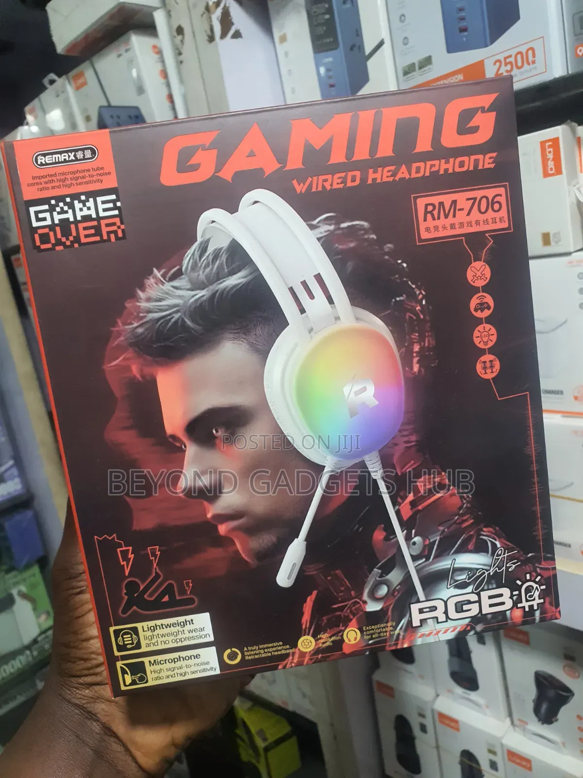 Remax Rm-706 Rgb Gaming Wired Headphone