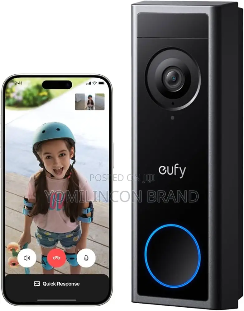Eufy Video Doorbell C30 (Wired) - No Monthly Fee, Black