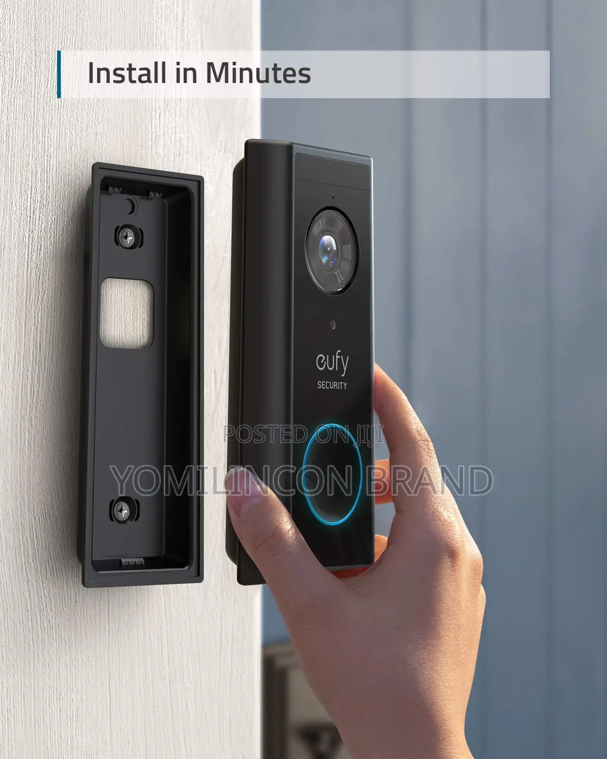 Eufy Video Doorbell C30 (Wired) - No Monthly Fee, Black