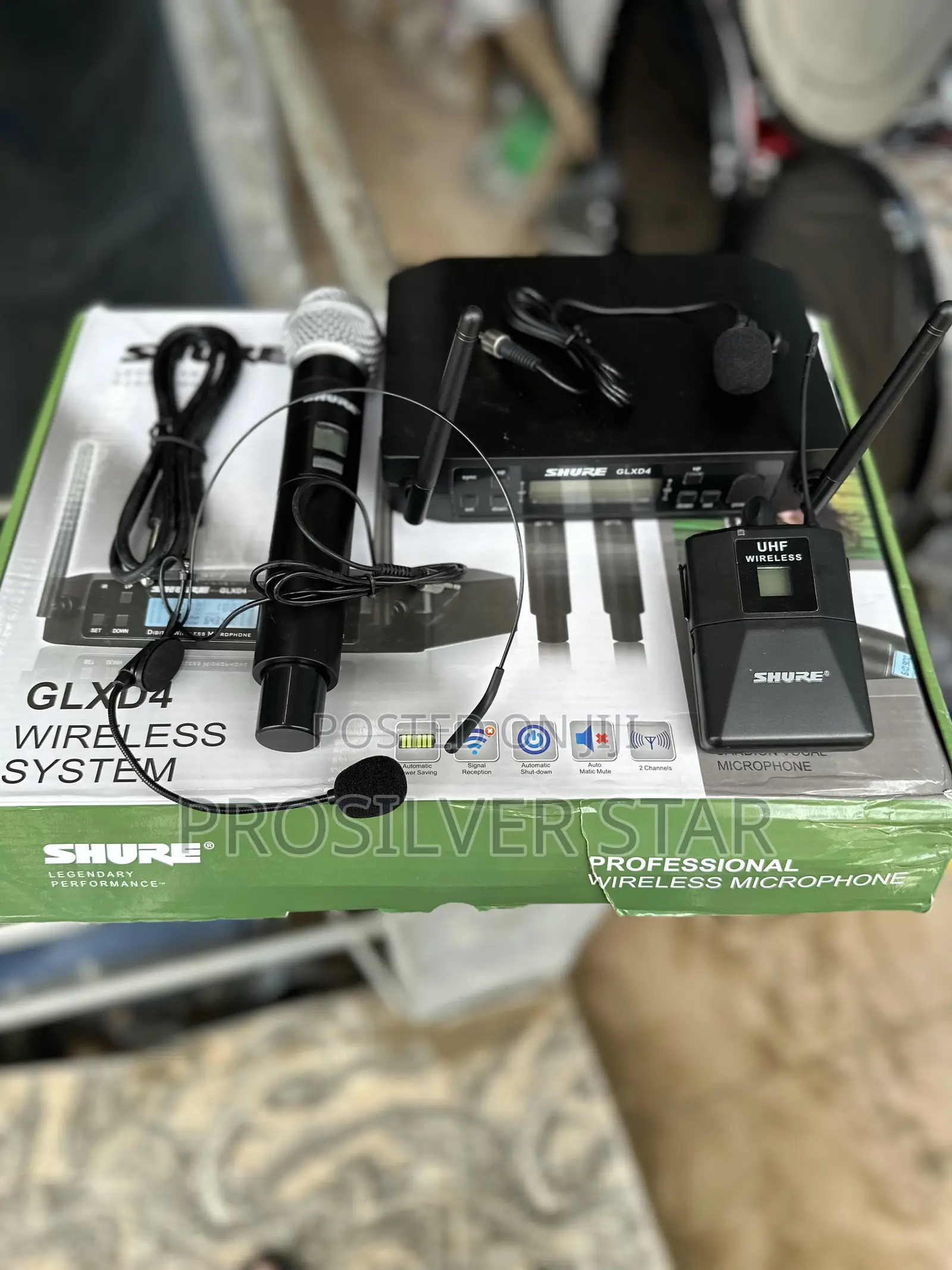 Shure Glxd4 Handle, Overhead and Pin Wireless Microphone
