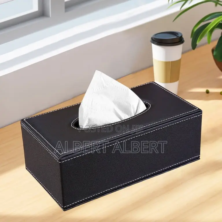 Leather Tissue Box Napkin Holder