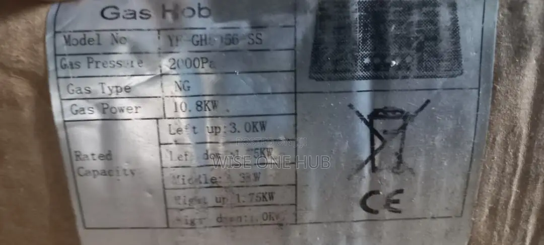 Gs 4 Gas Plus 1 Electric in-Nob Gas Cooker.