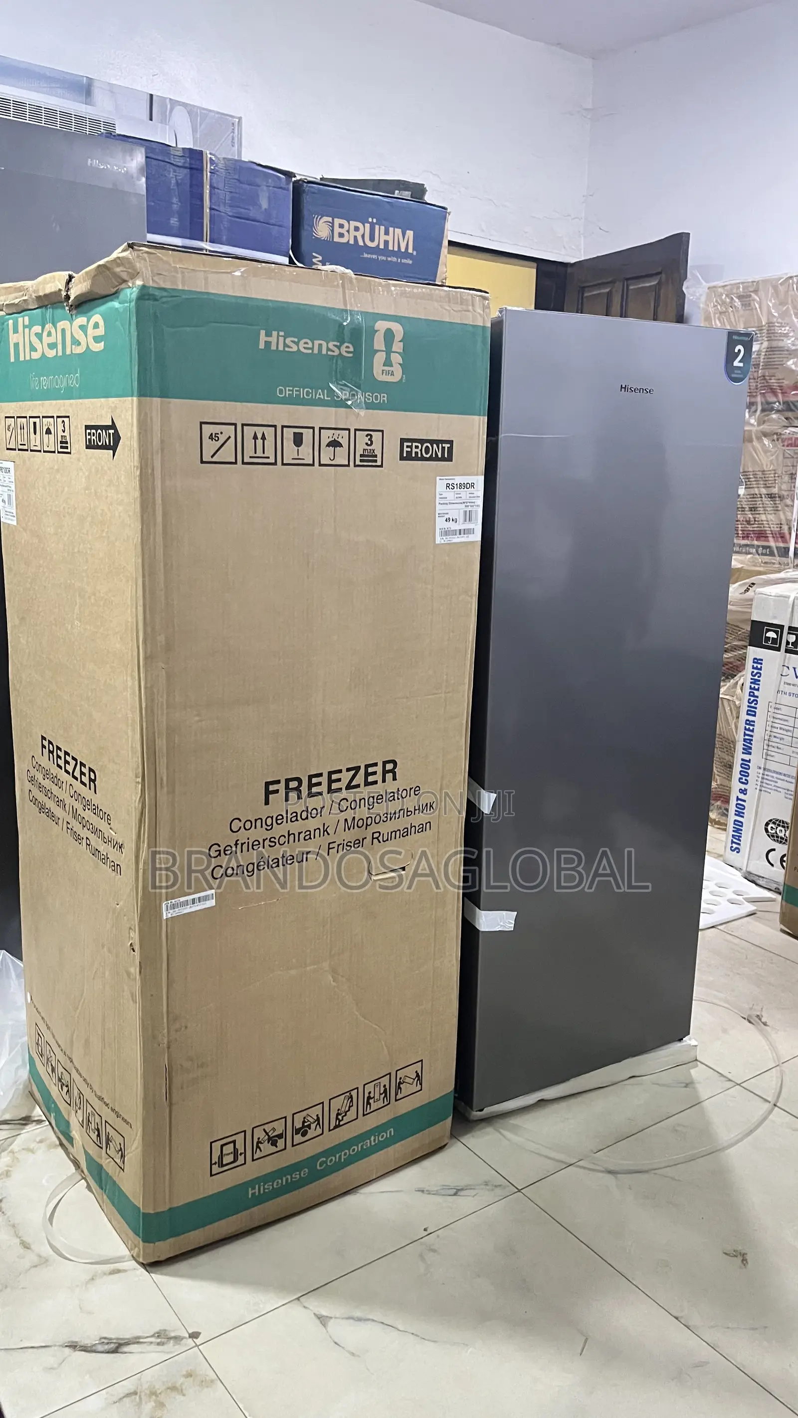 Hisense Rs189dr Standing Freezer – Modern Upright Refrigerator Freezer