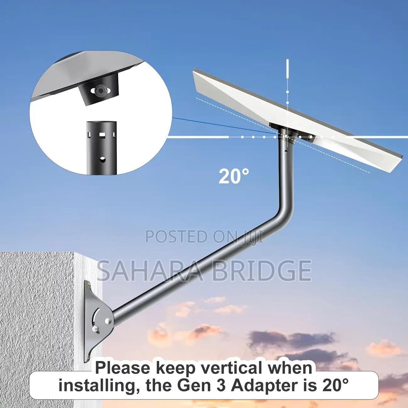 Adjustable Starlink Roof Wall Mount