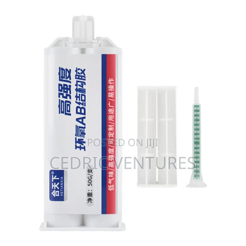 Transparent Fast Drying Epoxy Resin Ab Glue 50g Strong Bonding Metal