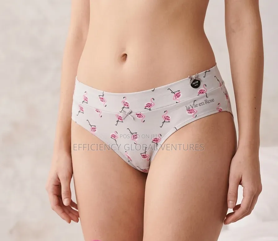 Women's Cotton Hipster Briefs–6-Pack Printed Solid Color Panties Set