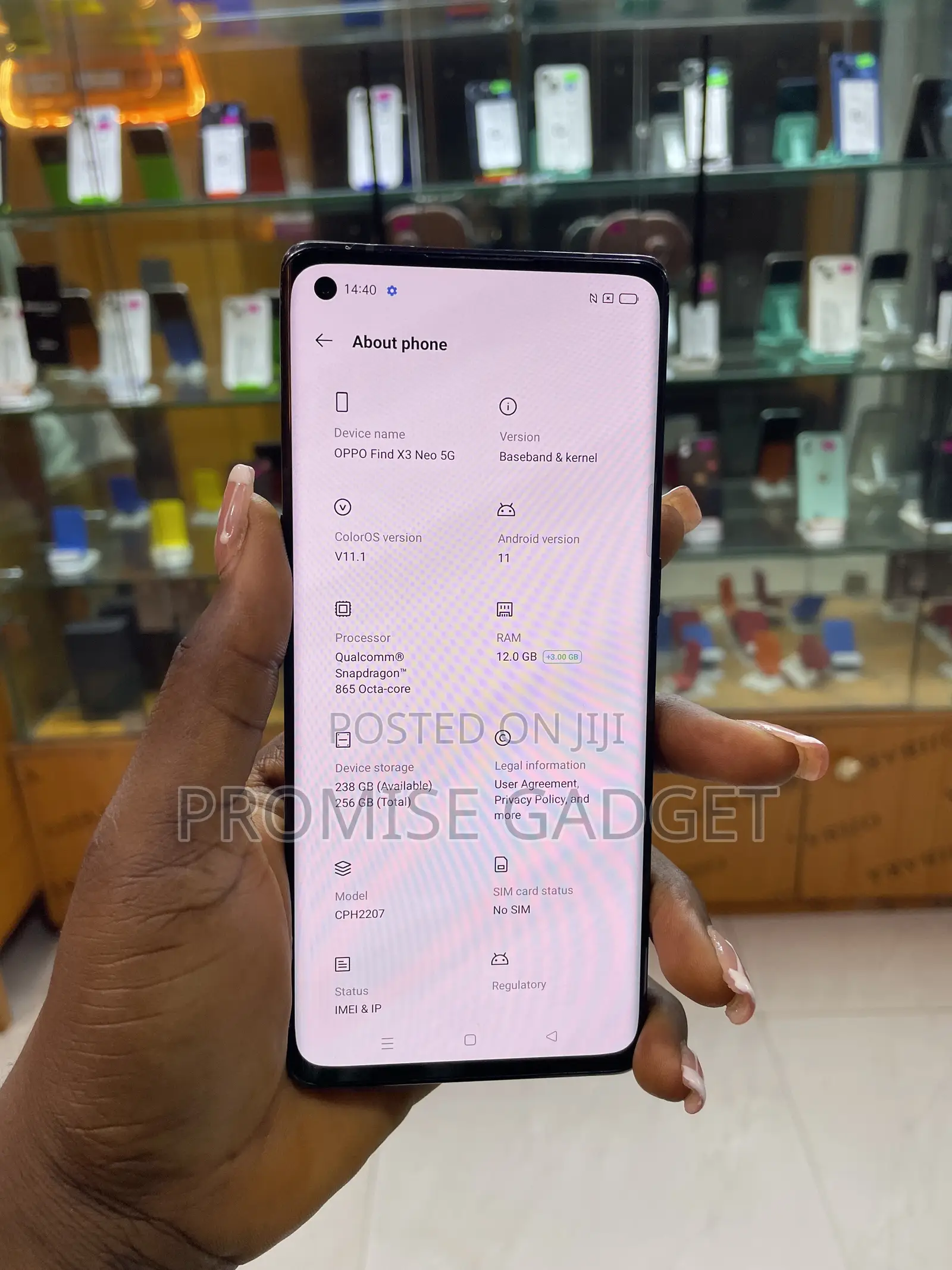 Oppo Find X3 Neo 256 GB Blue