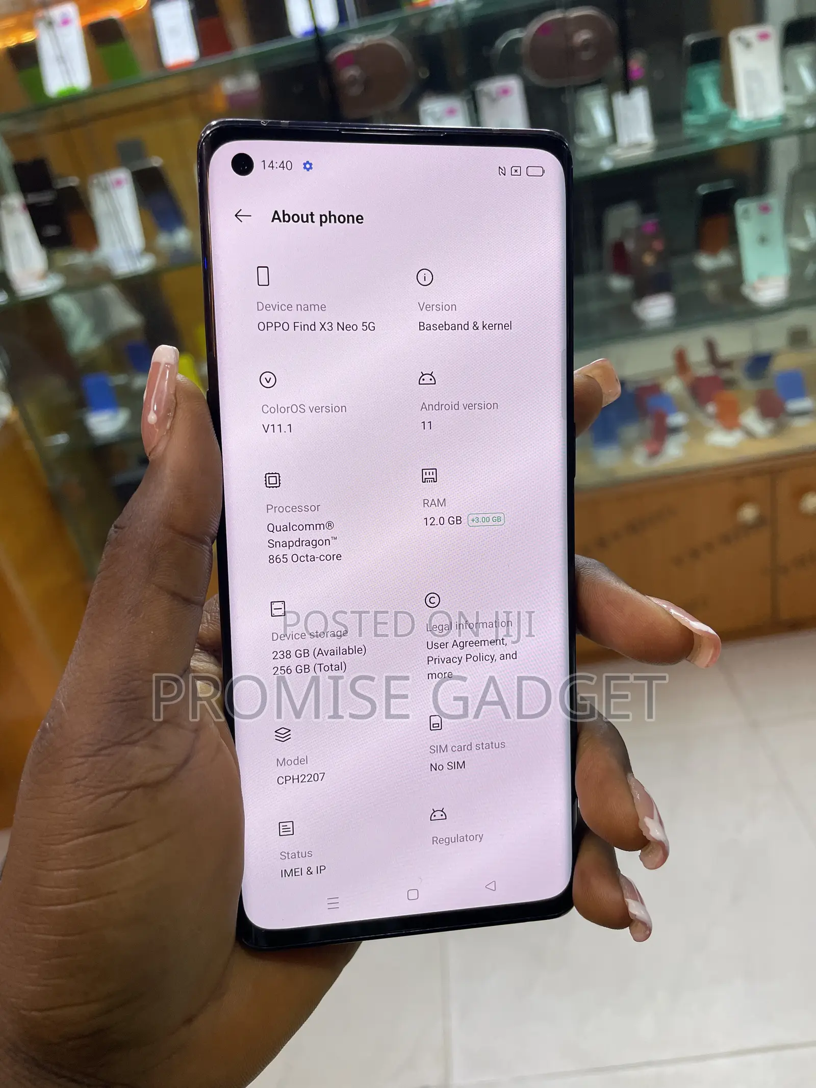 Oppo Find X3 Neo 256 GB Blue
