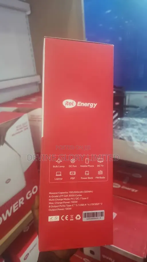 Itel Energy Power Go Iess-320t 320wh Portable Power Station