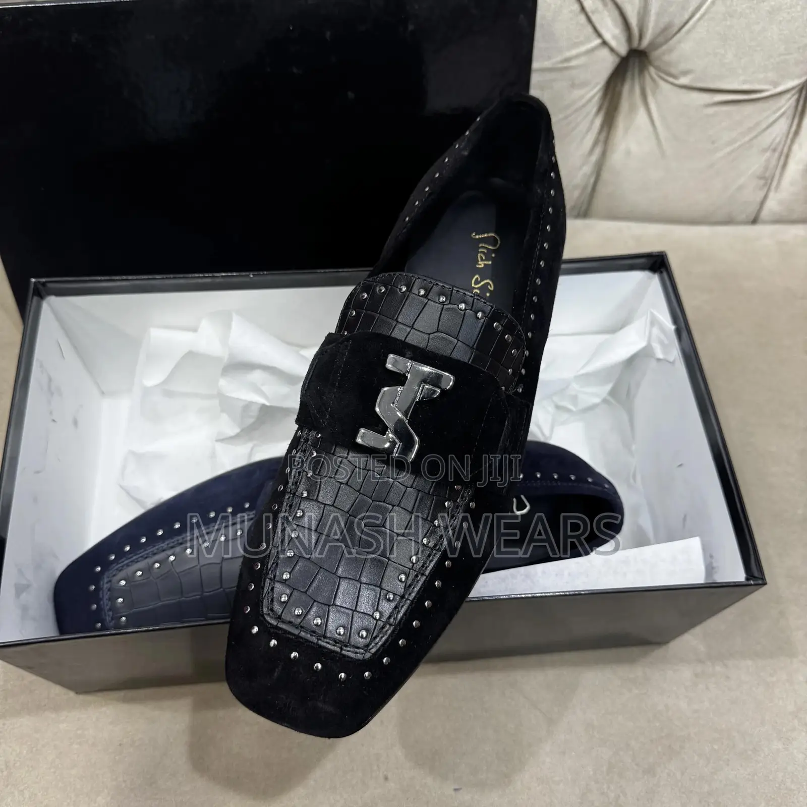 Italian Mich Simon Leather Shoes 40-46 Available in Blue Black and Br