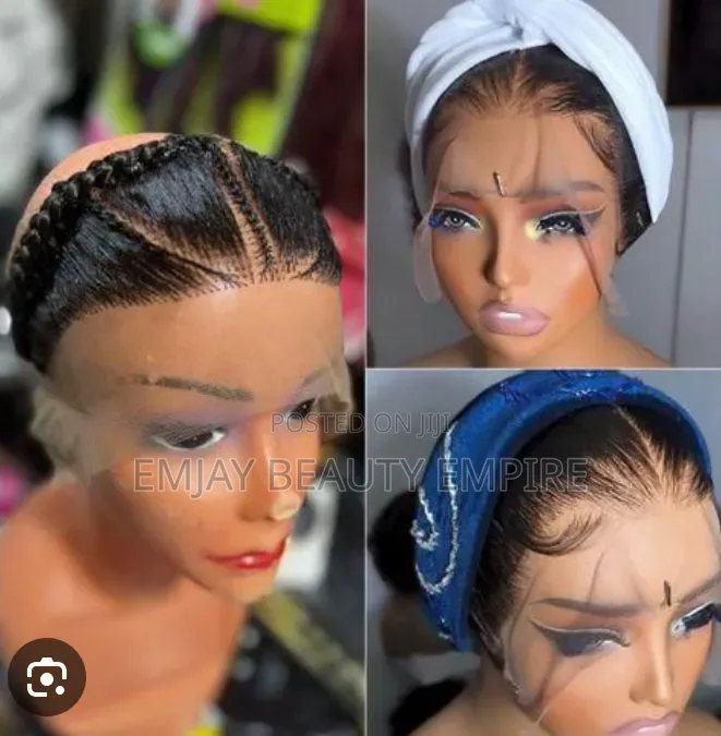 Human Hair Gele Frontal Hair