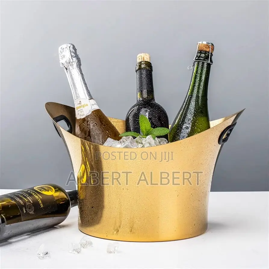 Stainless Steel Wine Champagne Bowl Gold