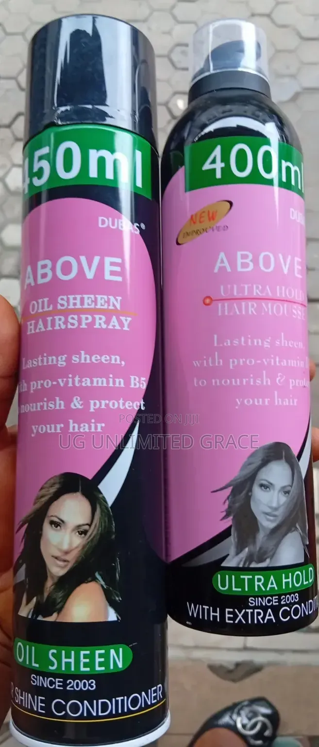 Above Hair Mousse and Spray 2pics