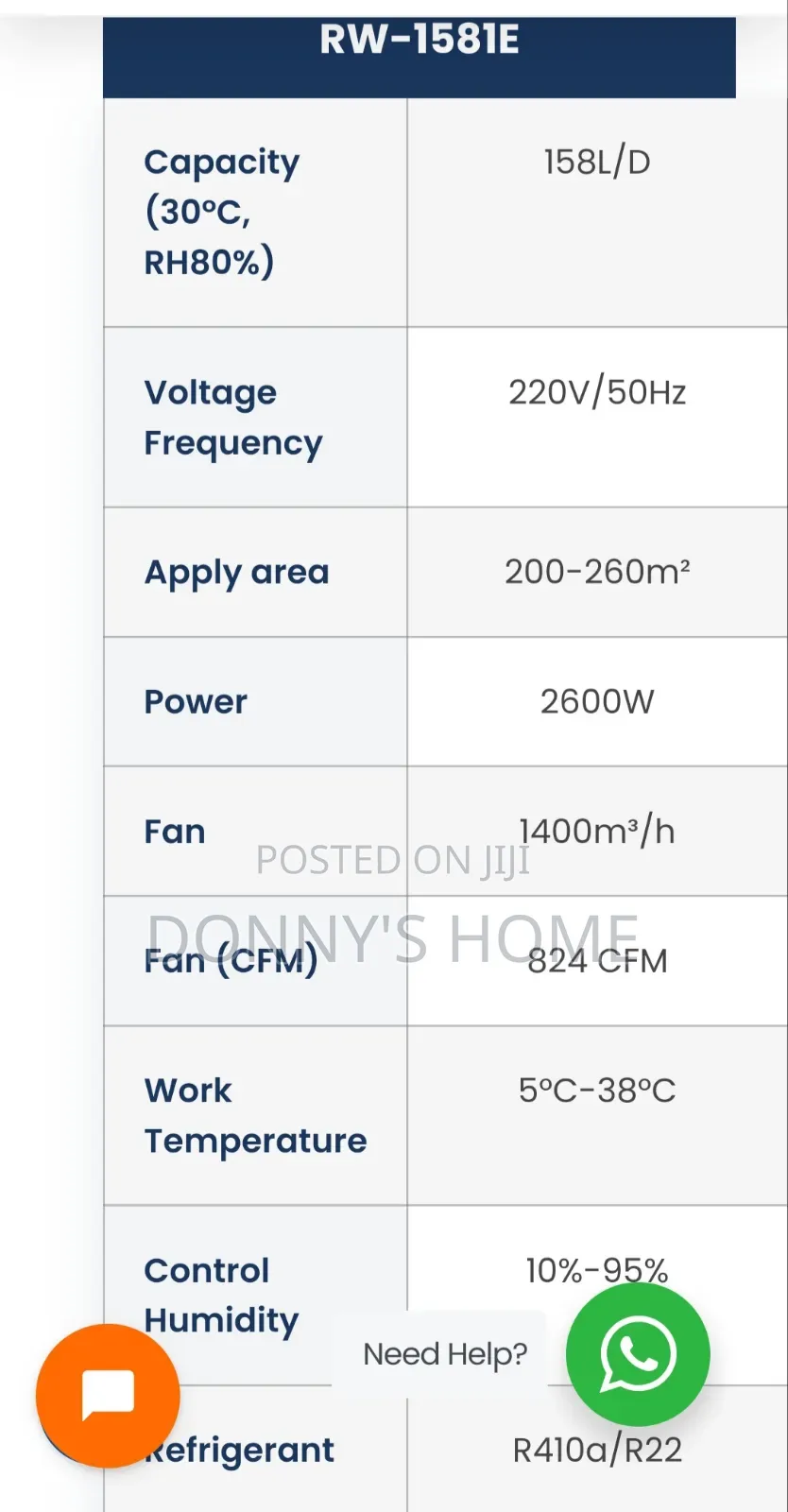 Ruiwang Rw-1581e 150l Industrial Dehumidifier
