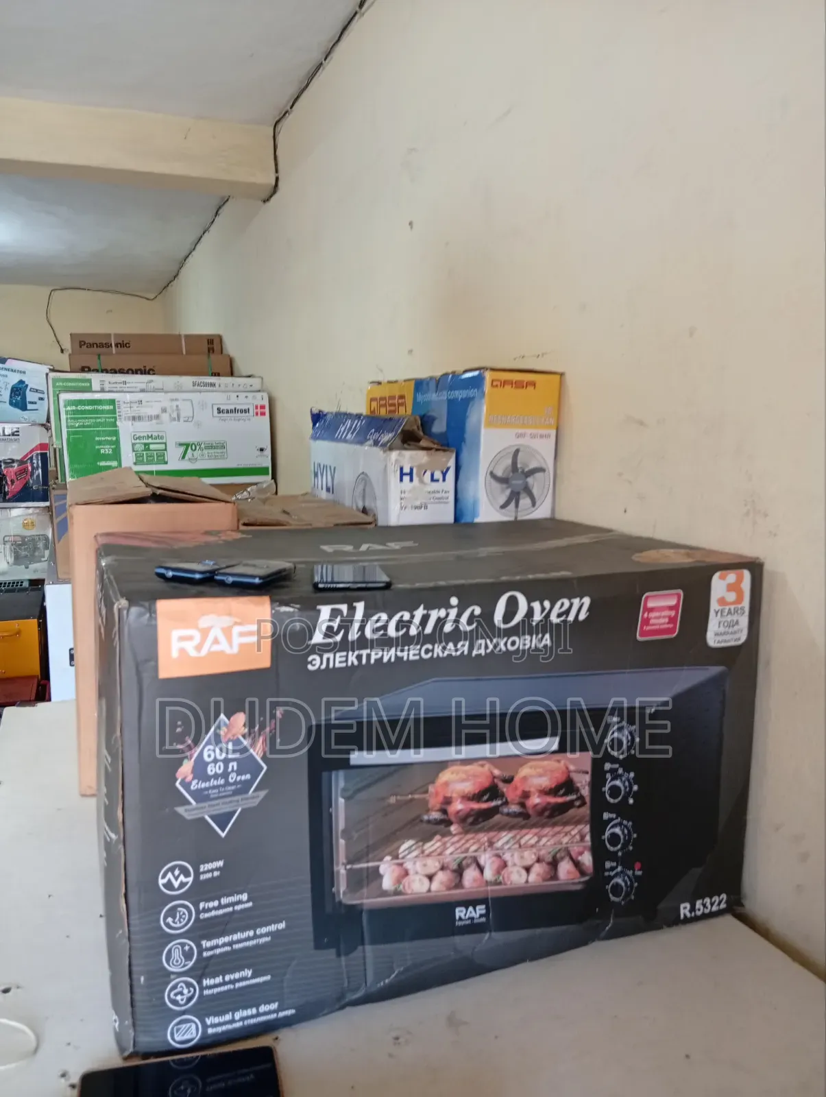 Raf Electric Oven 60 Litres