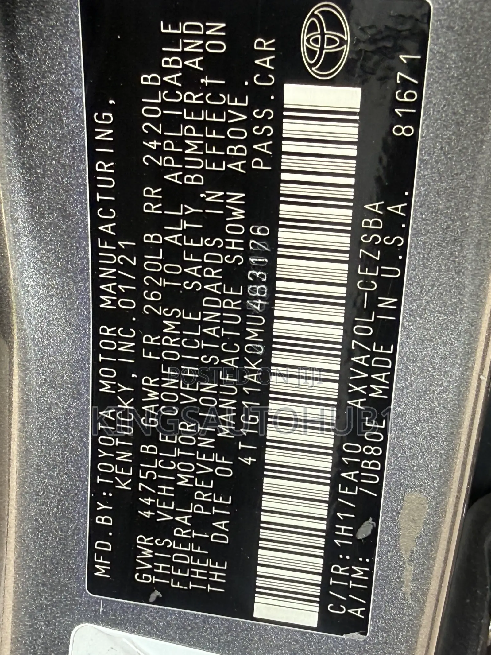 Toyota Camry SE 2021 Gray