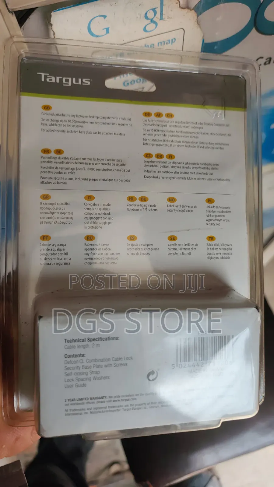 Targus Deacon Cl Laptop Cable Lock