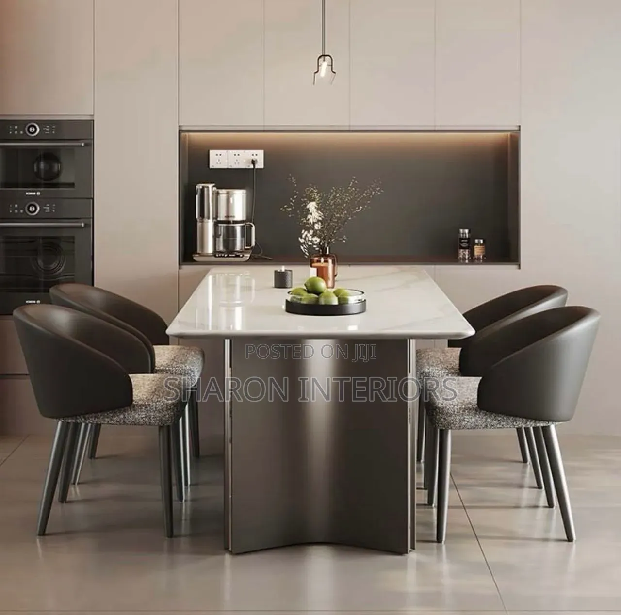 Dinning by 4 Marble Top