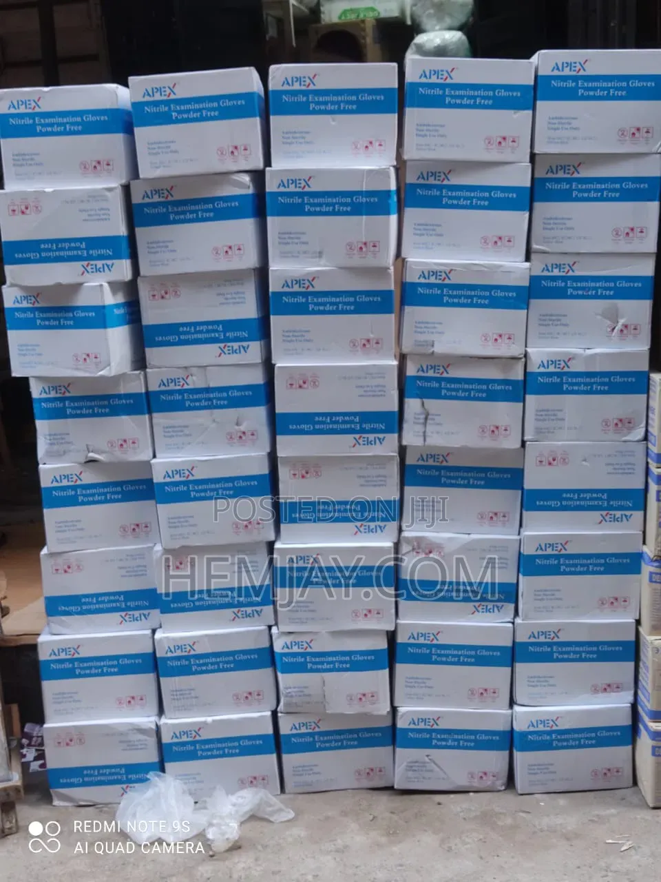 Carton of Nosemask, Hand Gloves, Nurse Cap and First Aid Equipments...