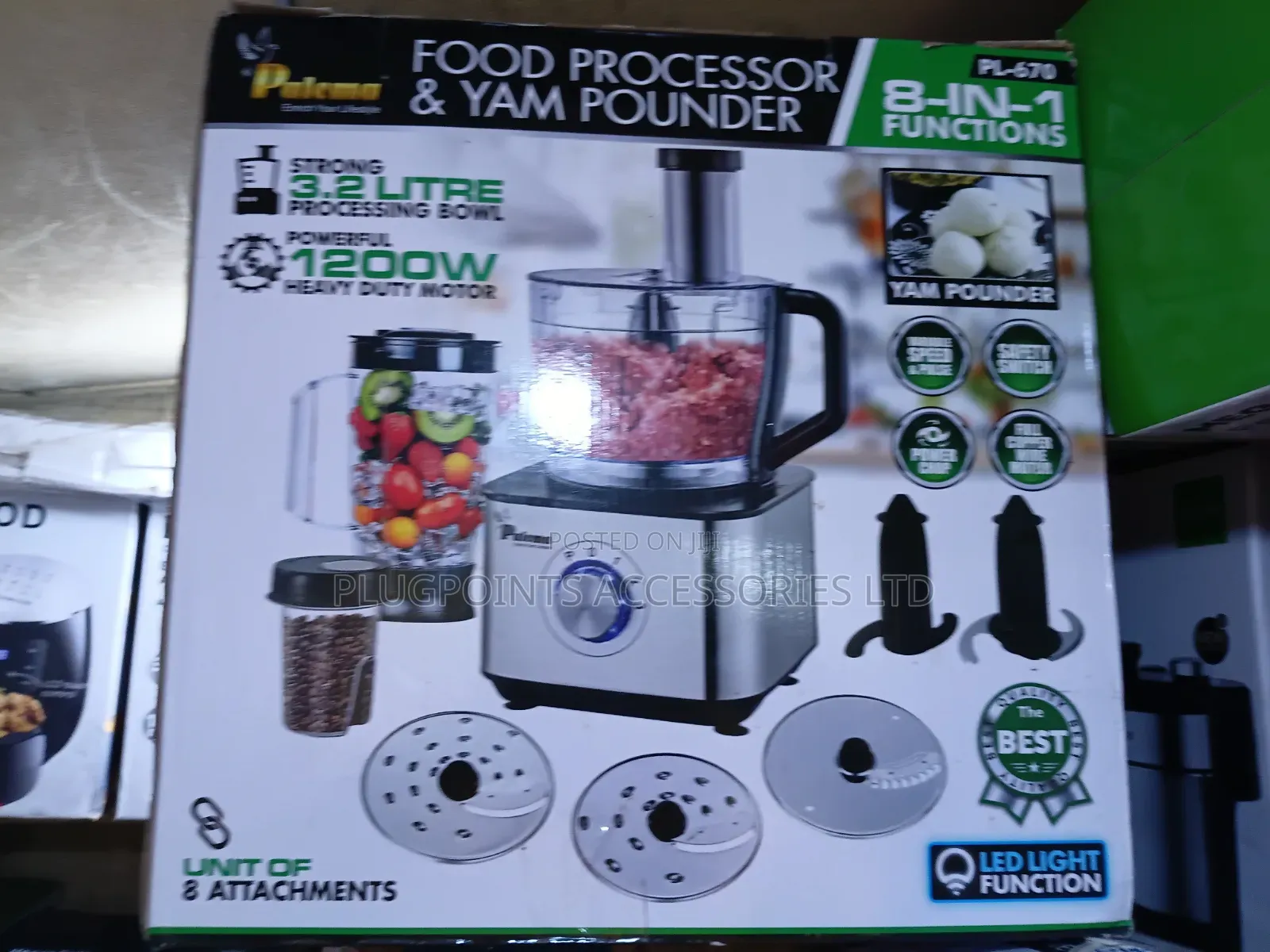 Paloma Food Processor Yam Pounder 3.2liters 1200w