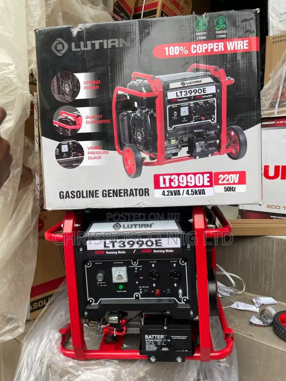 Lutian Generator 4.5kva 3990e