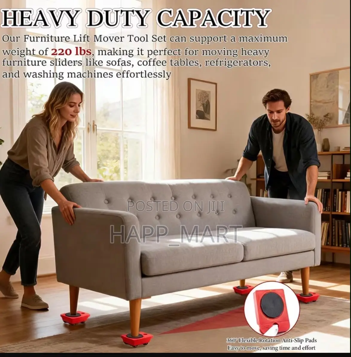 5-piece Heavy Duty Furniture Moving Tool Set