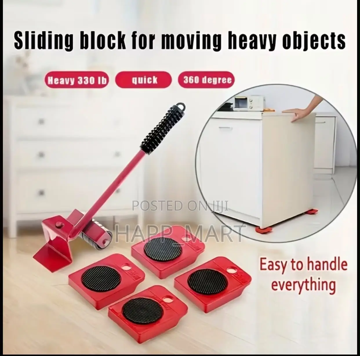 5-piece Heavy Duty Furniture Moving Tool Set