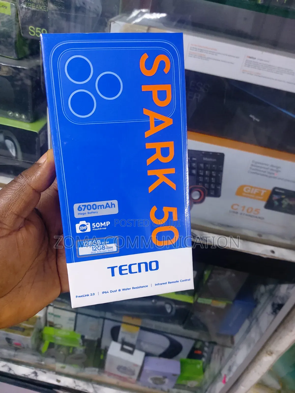 New Tecno Spark 50 128 GB Black