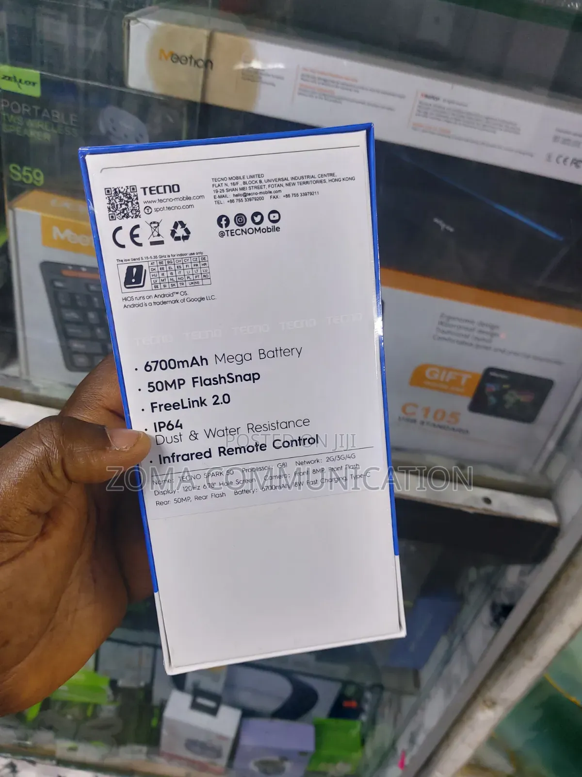 New Tecno Spark 50 128 GB Black