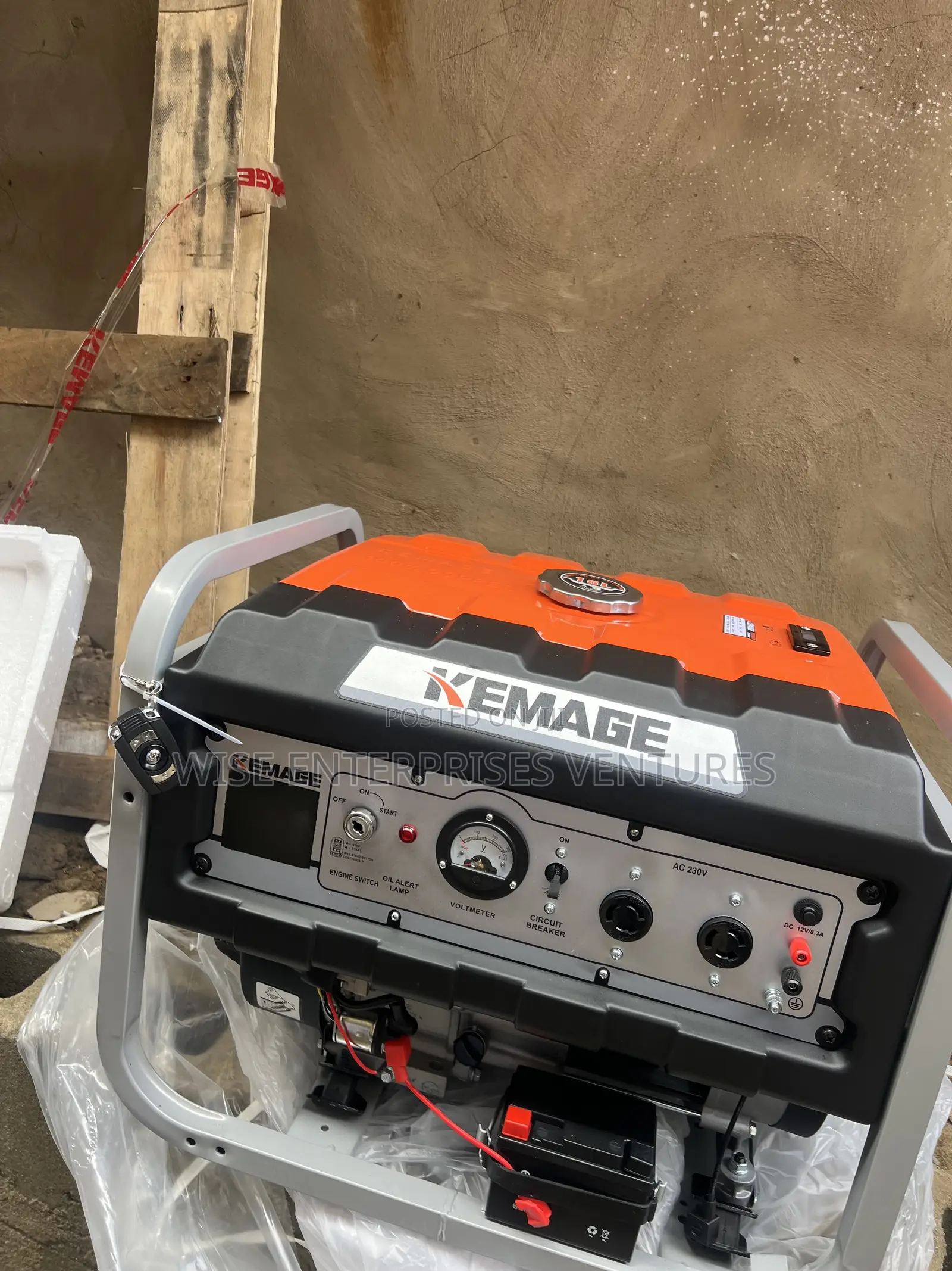 Kemage 58000e2r Remote Control Key Starter 5.5kva