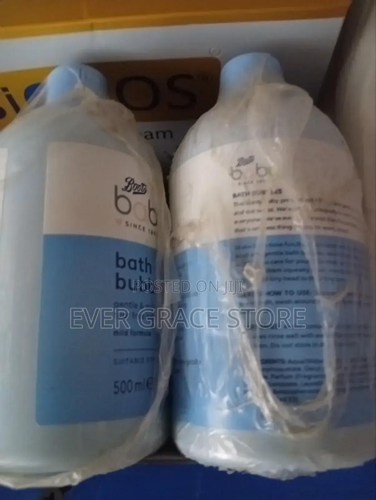 Boots Baby Lotion and Bubble's