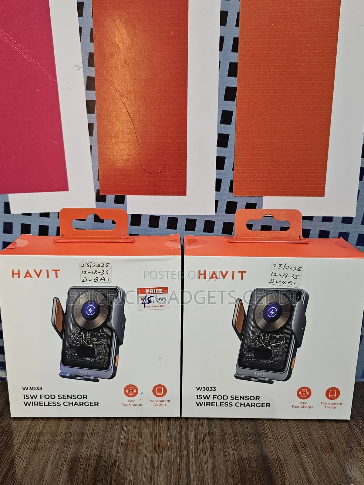 Havit Fod Sensor Wireless Charger Car Phone Holder and Mount