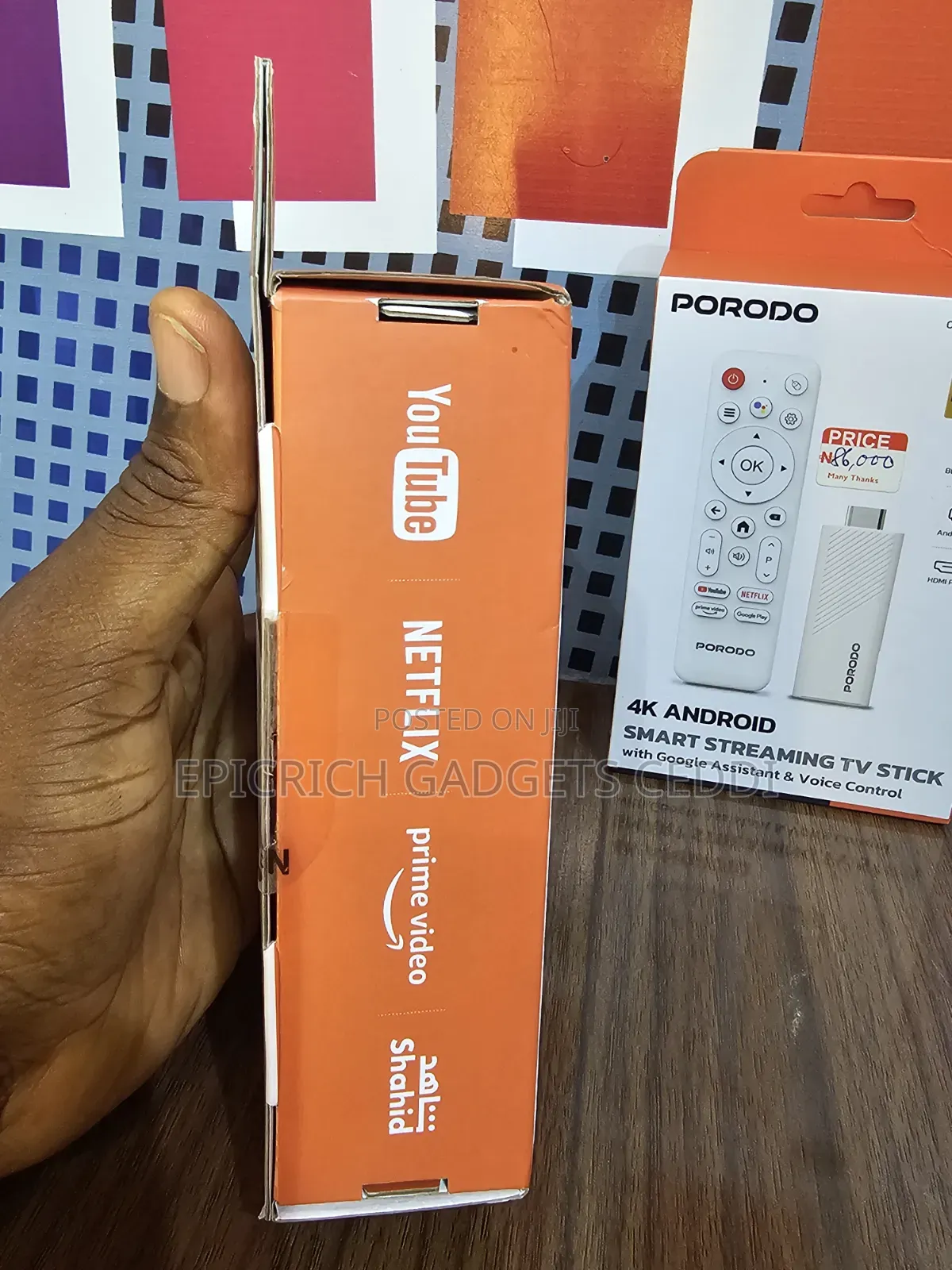 Porodo Android Tv Stick Free Streaming Entertainment Sports
