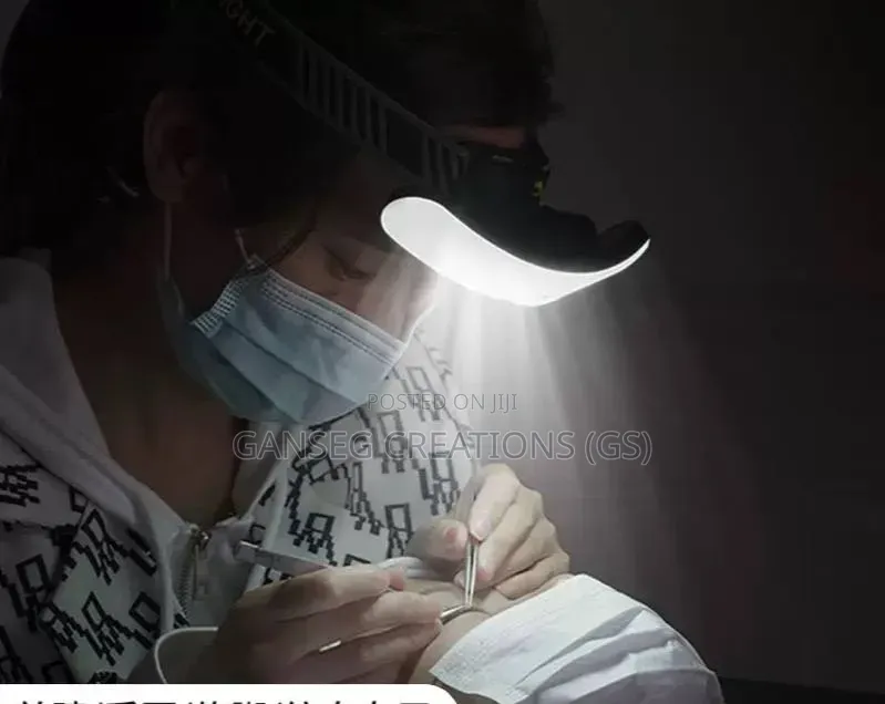 Rechargeable Headband Magnifying Glass With Led Light–Lash Nail Tech