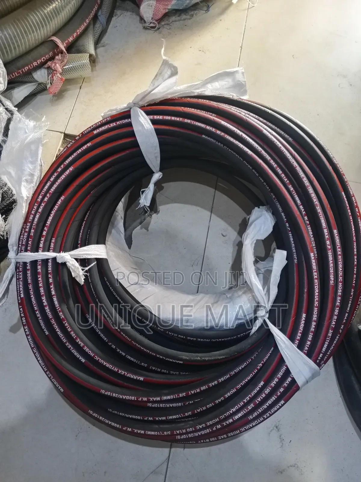 3/8 High Pressure Wire Hydraulic Hose, R1at. 180 Bar. Bundle 50 Meters