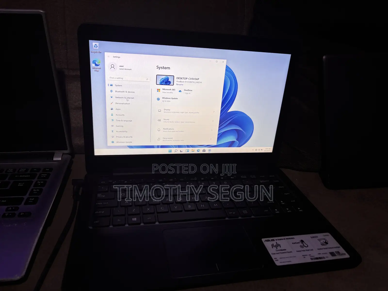 Laptop Asus ASUSPRO P2430UA 4GB Intel Pentium HDD 60GB