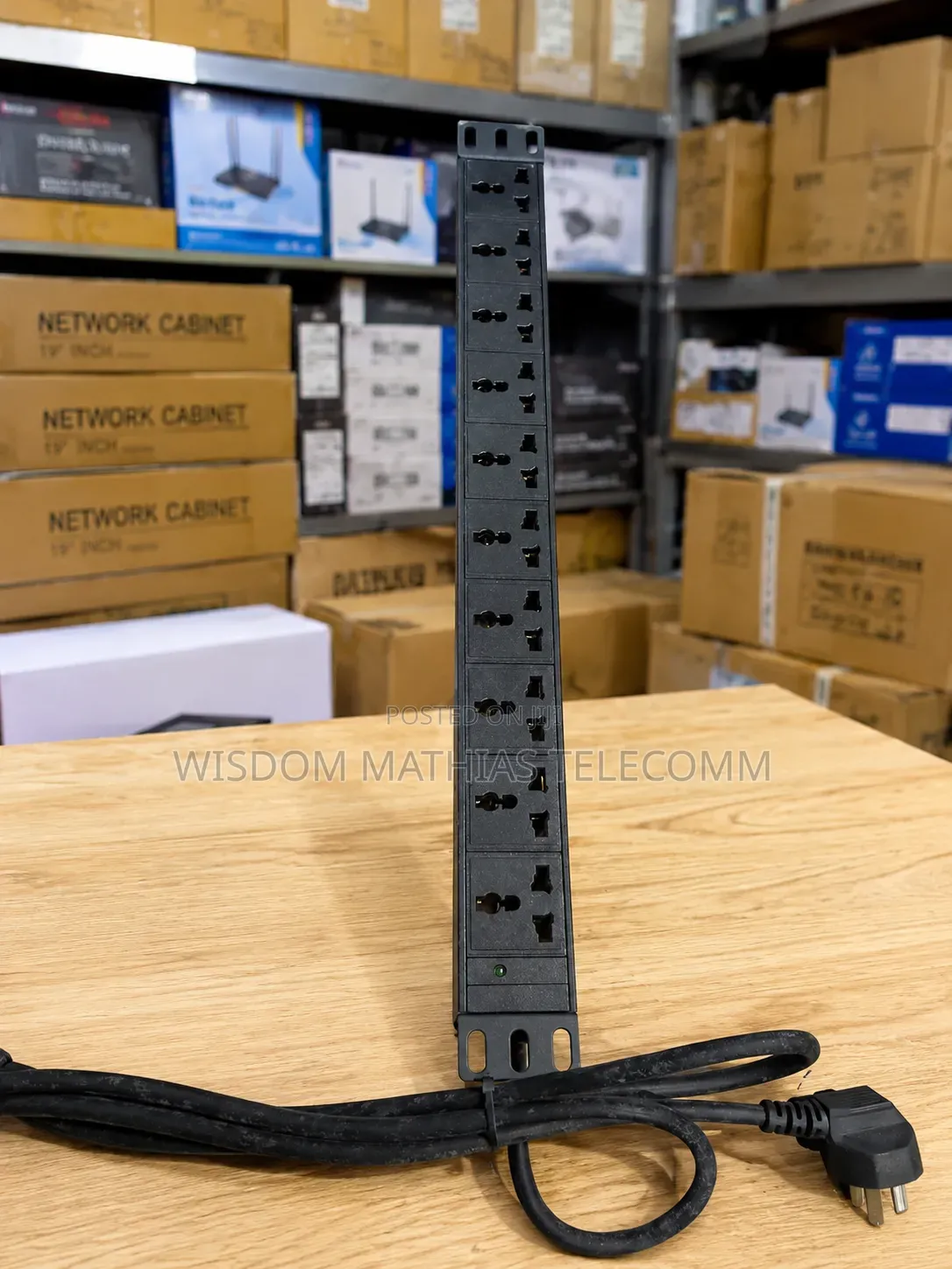 Rack Mount Pdu 10-Way Power Distribution Unit for Network Cabinets