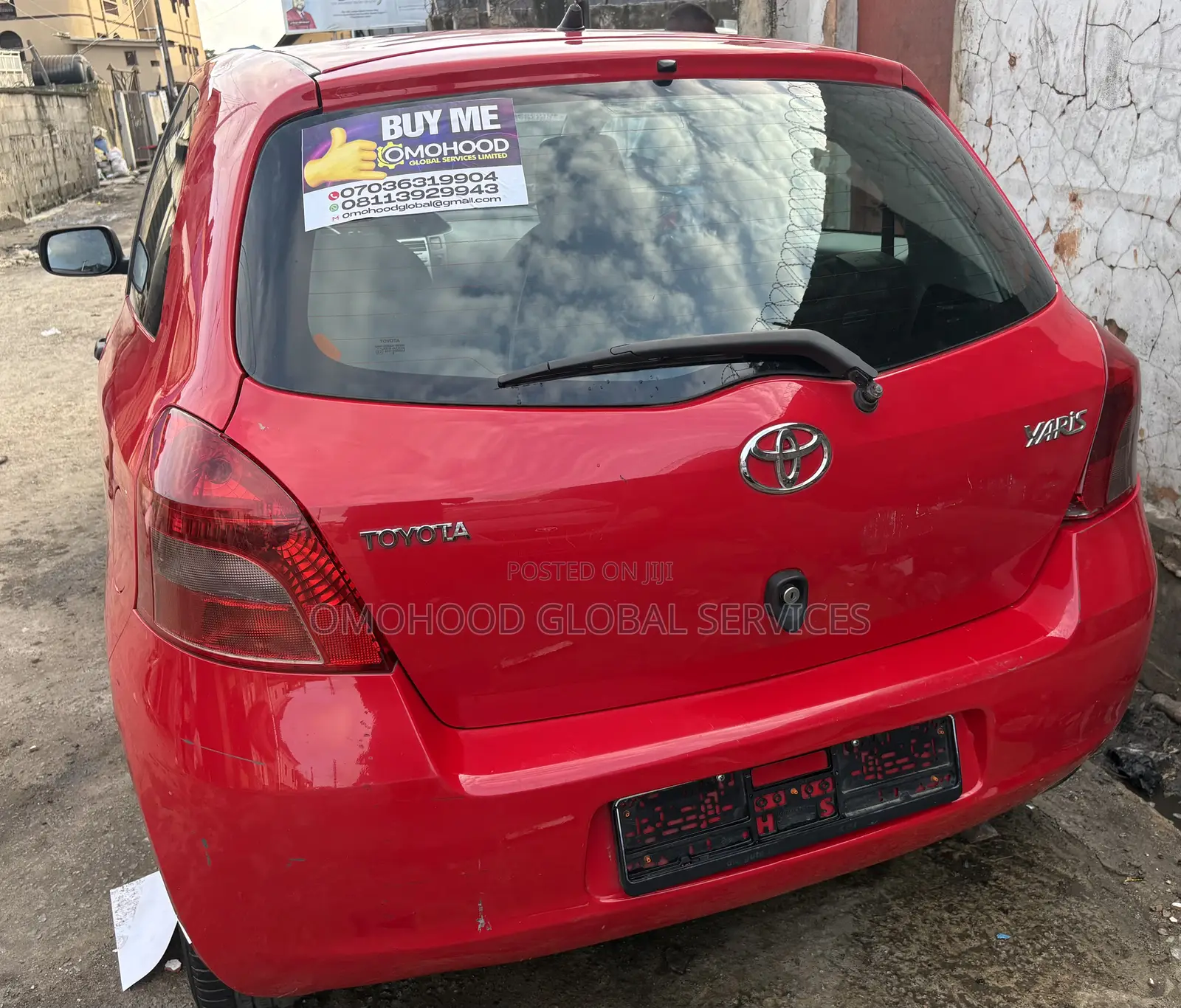 Toyota Yaris 2003 Red