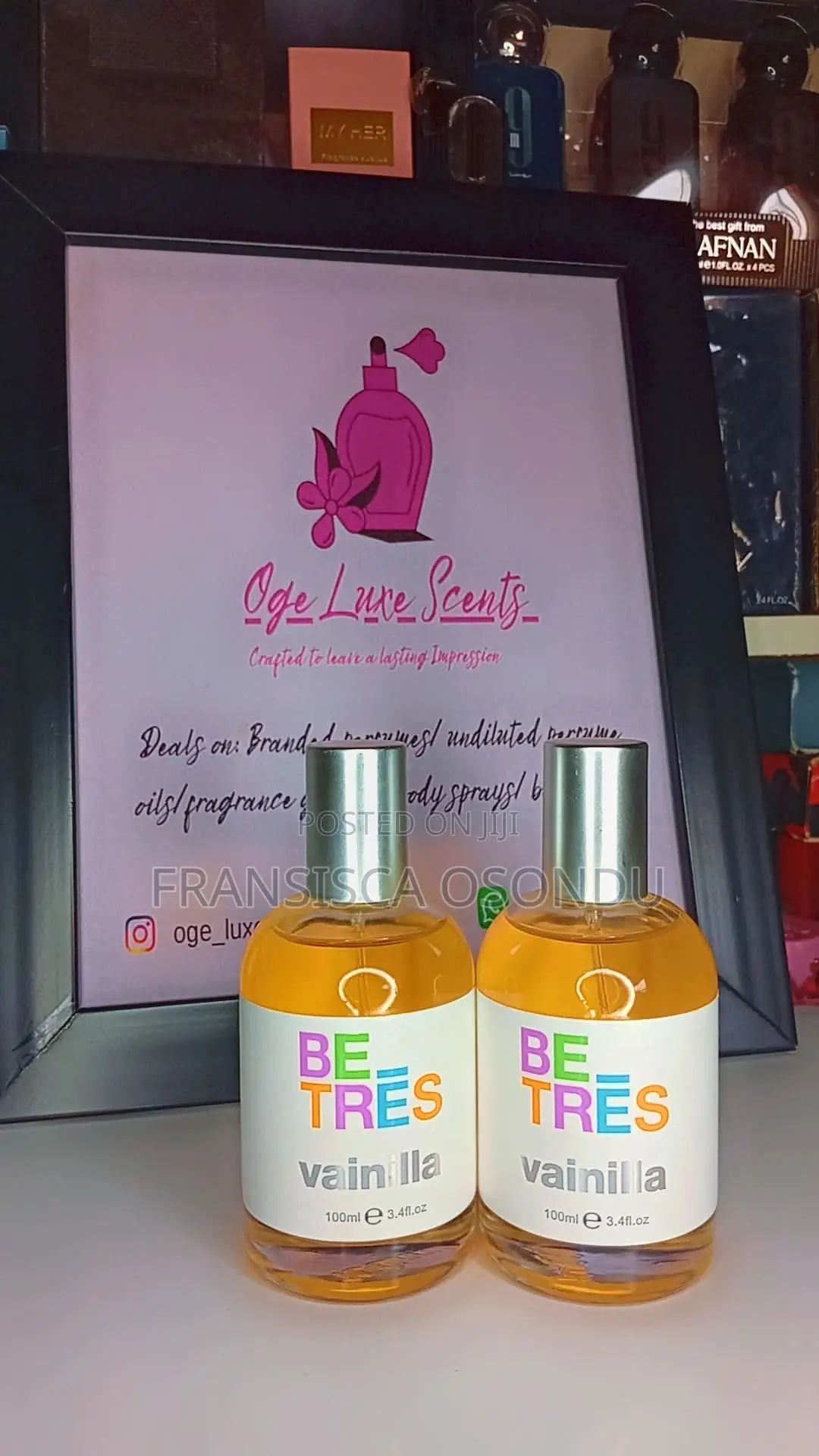 Body Mists ( Be Tres and Vanilla Crush)