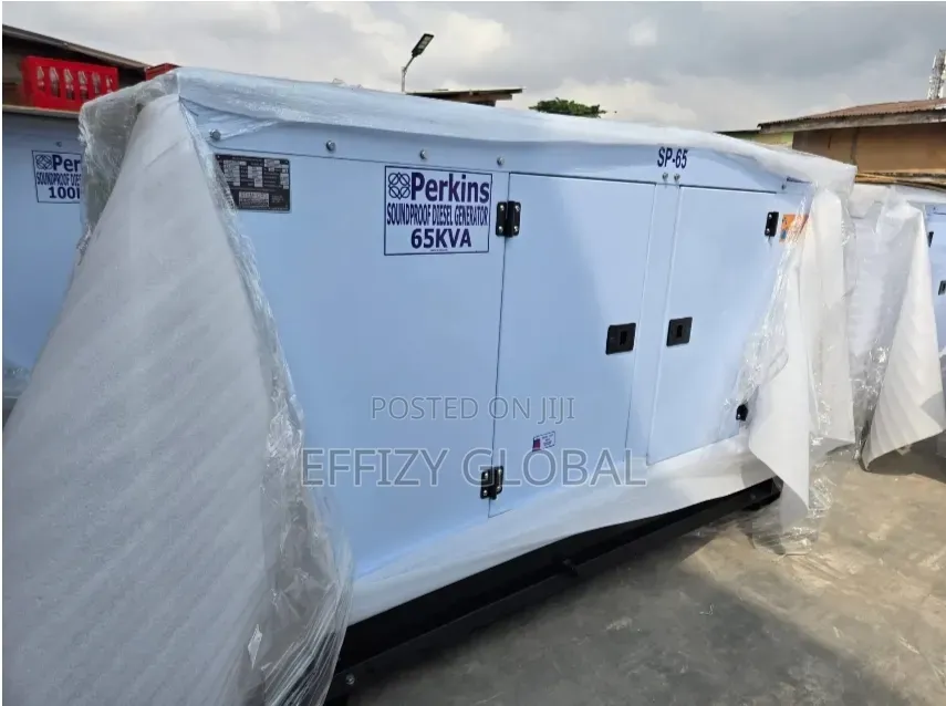 Brand New Perkins 65kva Soundproof Diesel Generator (England)