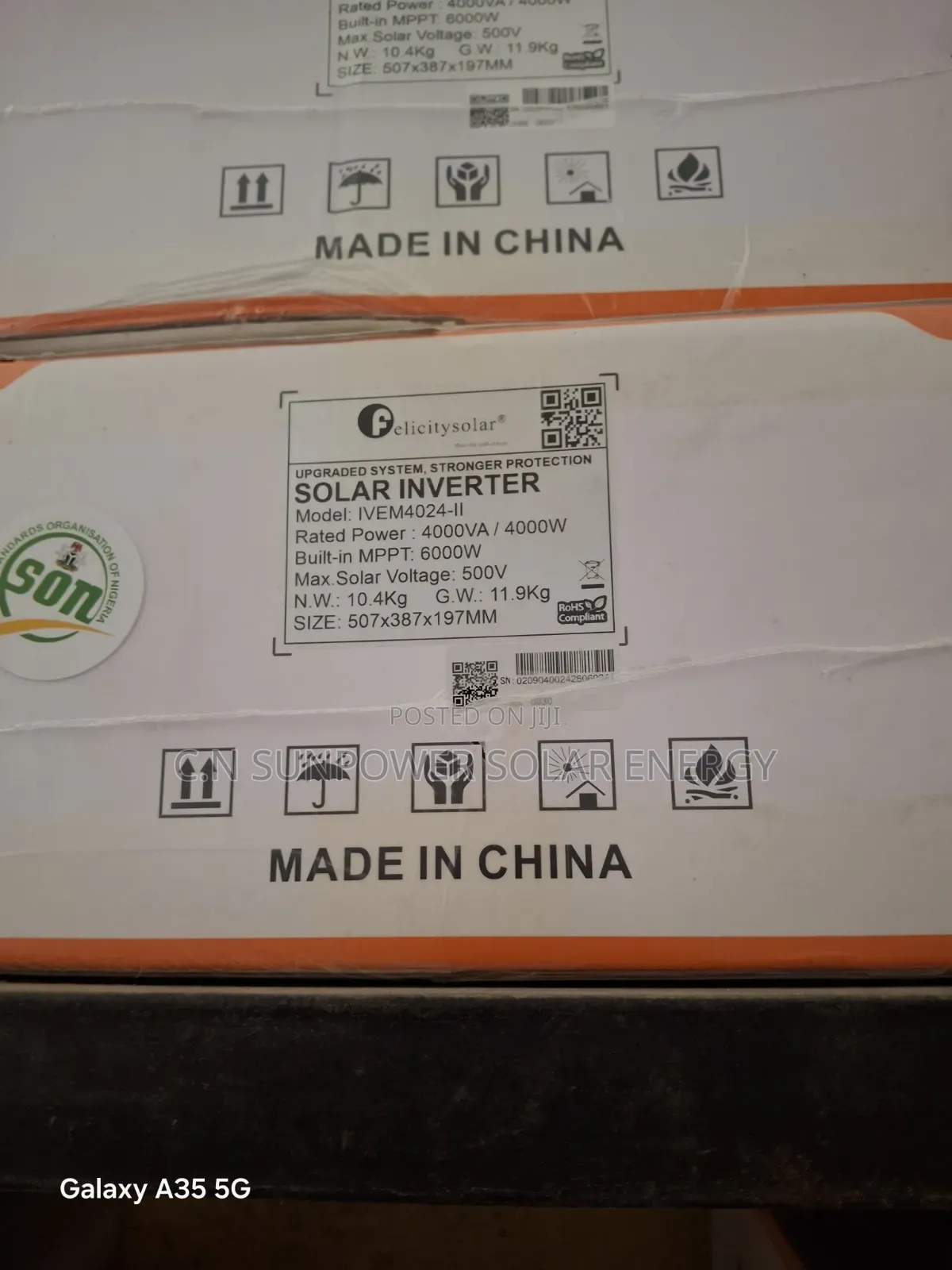 4kva/24v Felicity Transformerless Hybrid Inverter