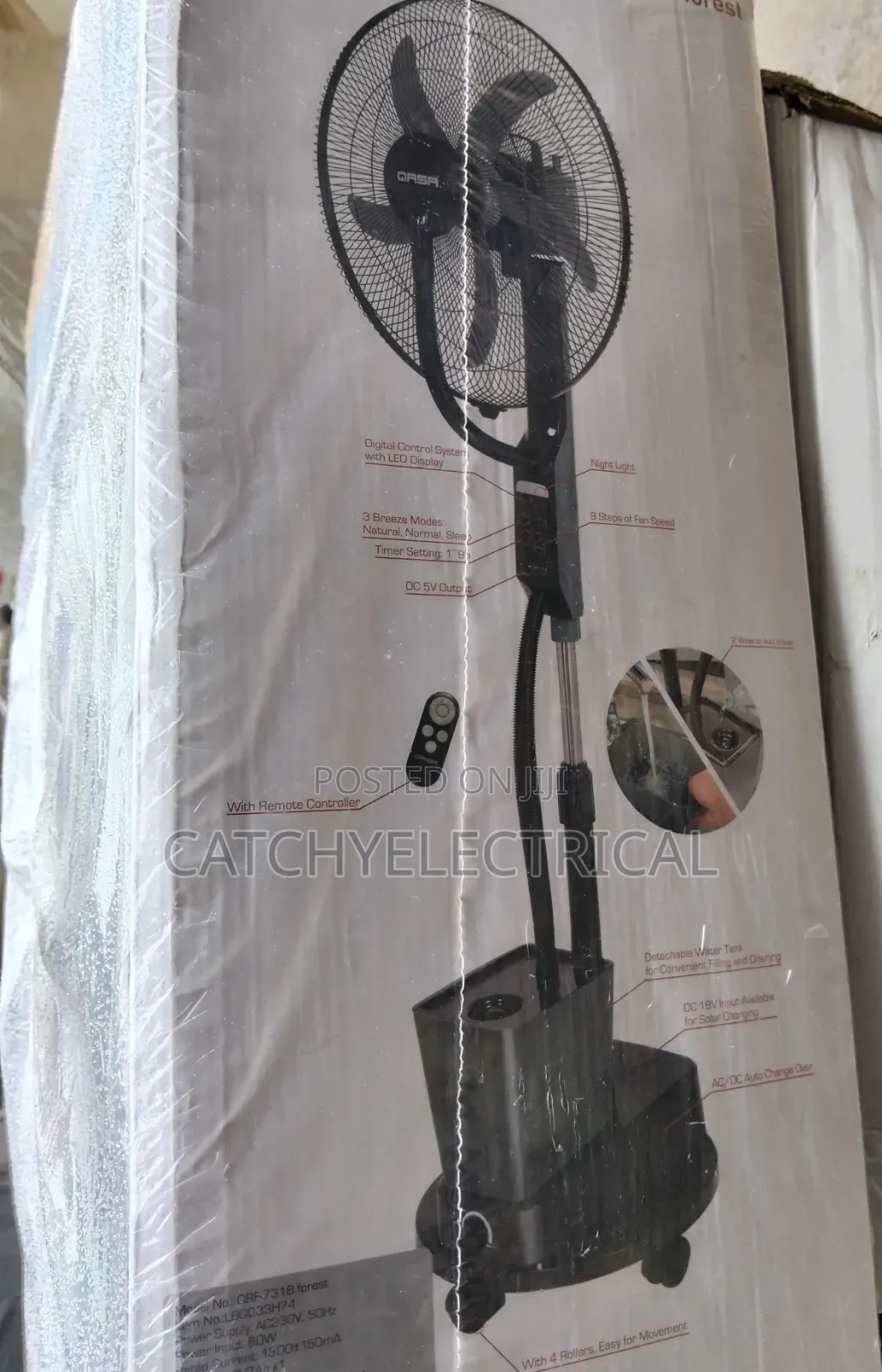 18" Rechargeable Mist Fan