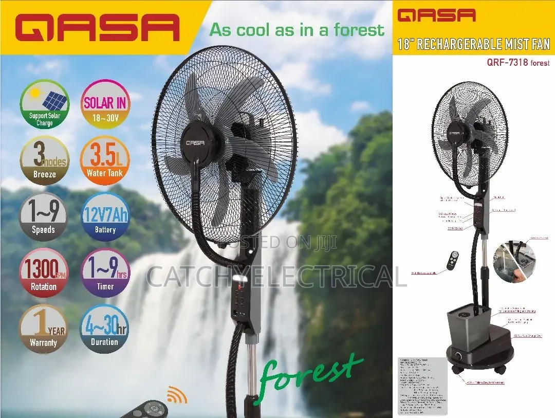 18" Rechargeable Mist Fan
