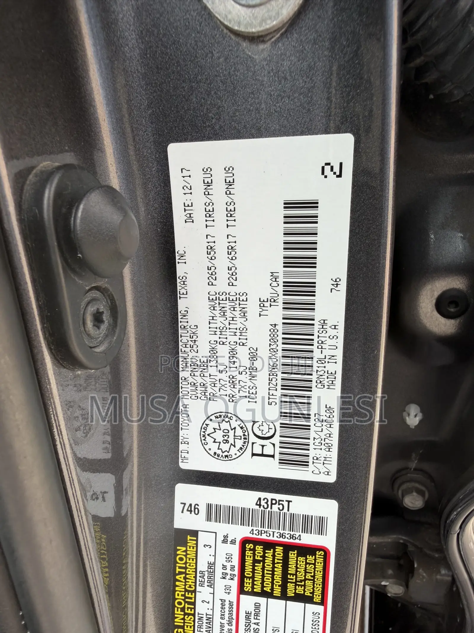 Toyota Tacoma 2018 Gray