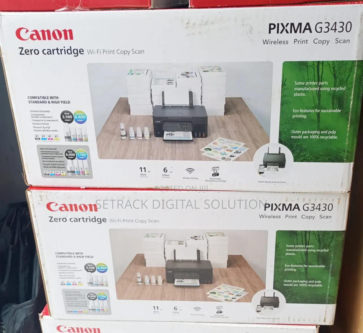 Canon Pixma G3430 All-in-One Ink Tank Wireless Printer.