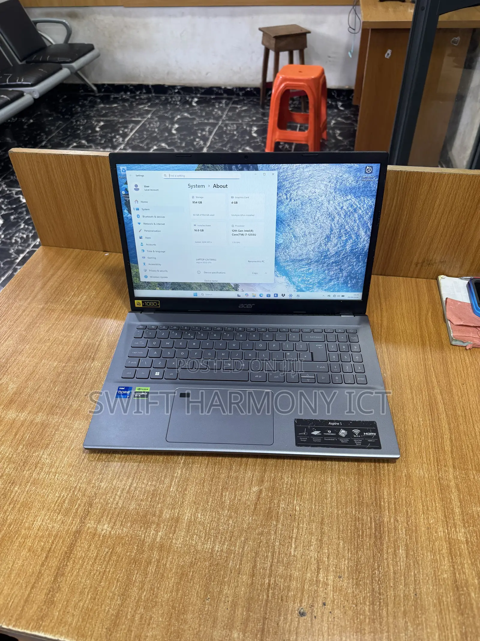 Laptop Acer Aspire 5 16GB Intel Core i7 SSD 1T