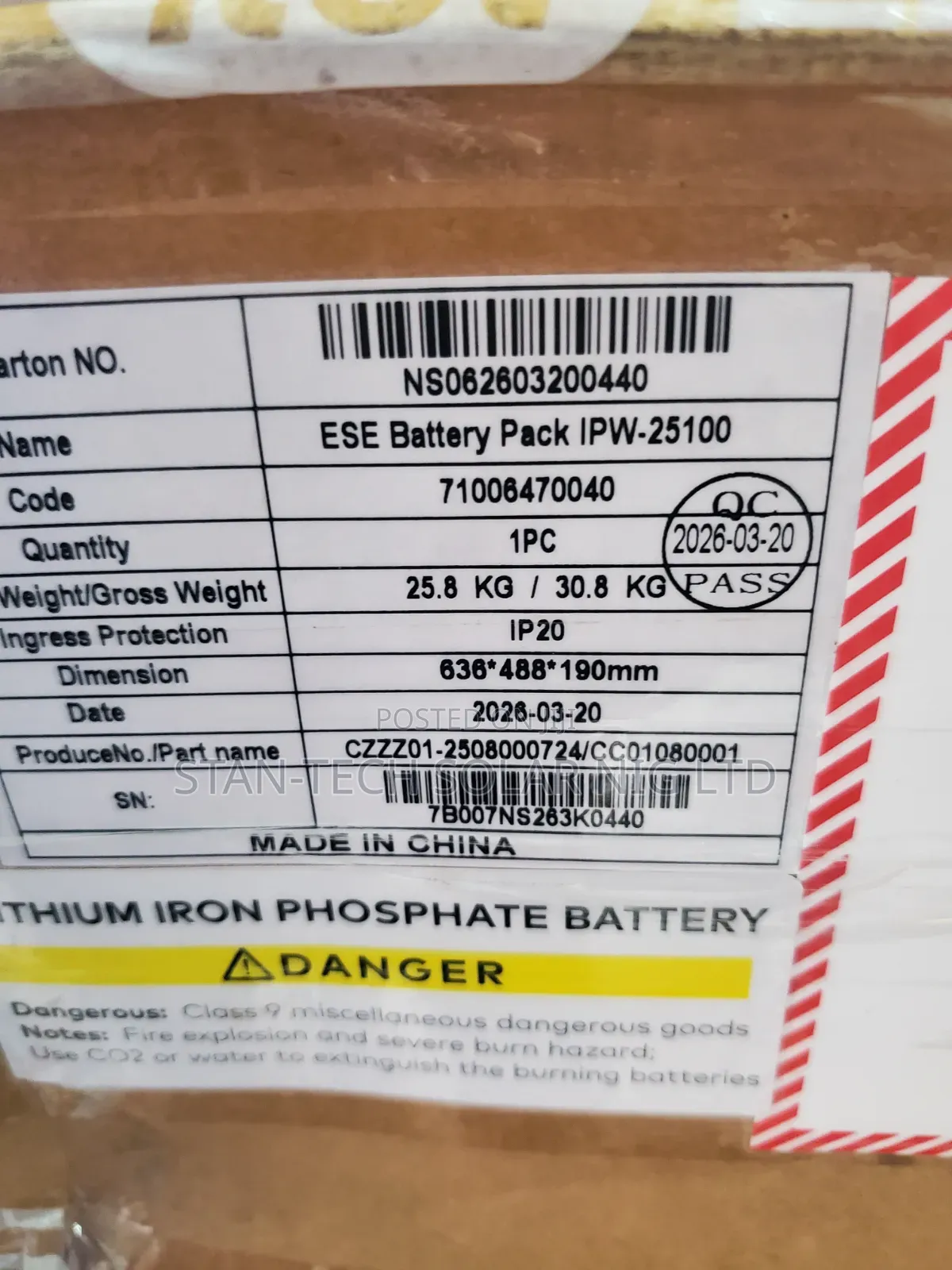 2.5kwh 24v Itel Lithium Battery
