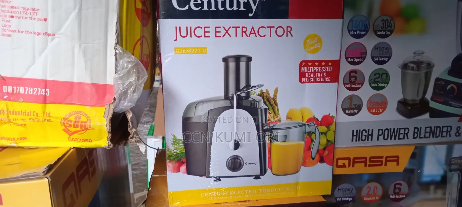 Century Juice Extractor, Cja 8221-D,